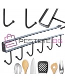 Кухненска закачалка за прибори с 6 куки